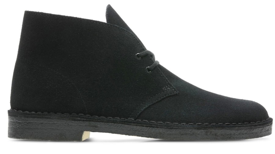 Homme Clarks Originals | Chaussures Clarks Originals Homme Desert Boot Black Suede 2021