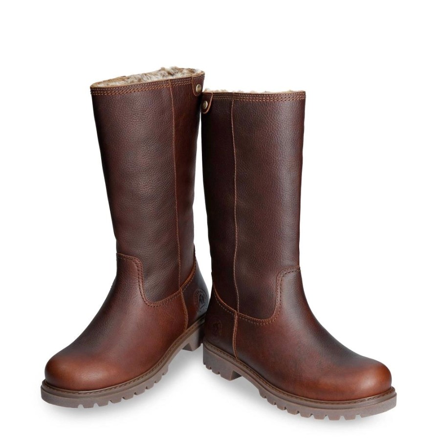 Femme Panama Jack | Bottes Panama Jack Women Bambina B82 Napa Grass Castano Chestnut