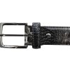 Accessoires Rehab | Ceinture Rehab Croco Vnz Dark Grey