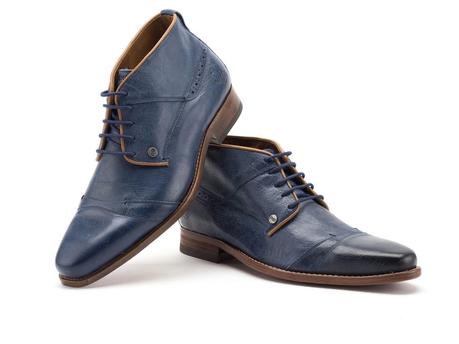 Homme Rehab | Chaussure A Lacets Rehab Lector Indigo