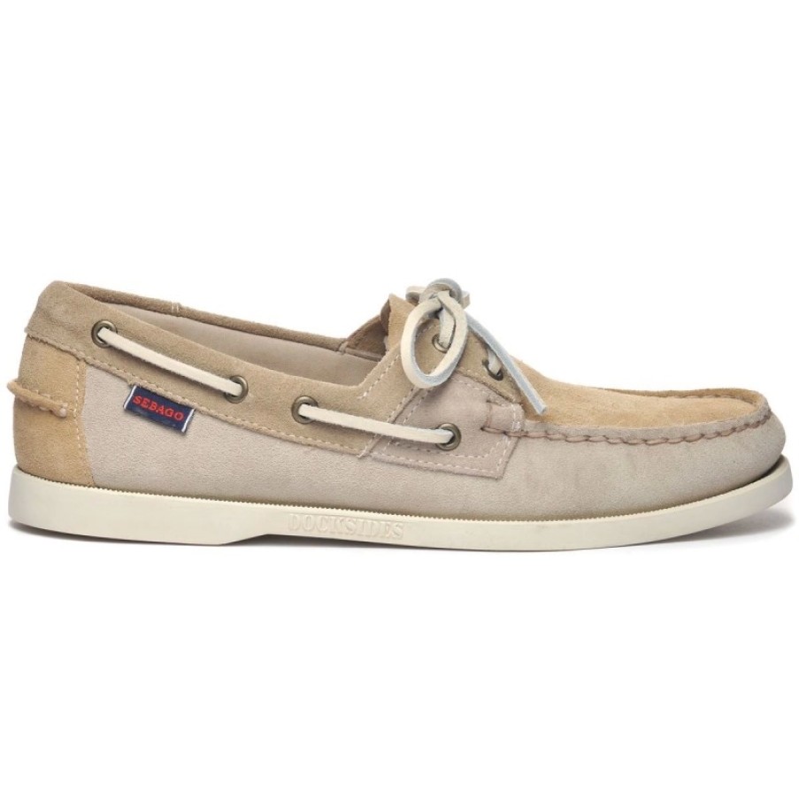 Homme Sebago | Chaussures Bateau Sebago Men Rossisland Jib Shadow Warm Sand