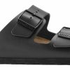 Homme Birkenstock | Sandales Birkenstock Unisexe Arizona Leather Black Regular