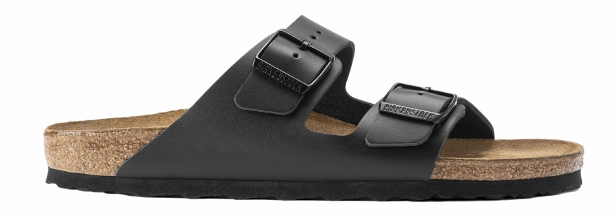 Homme Birkenstock | Sandales Birkenstock Unisexe Arizona Leather Black Regular