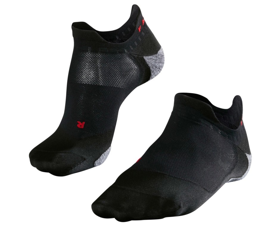 Accessoires Falke | Chaussettes De Course Falke Ru5 Invisible Men Black Mix