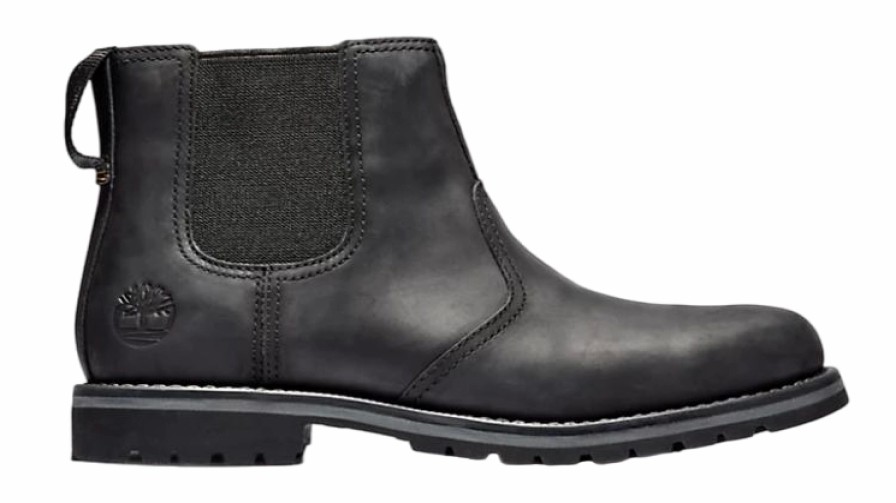 Homme Timberland | Botss Timberland Men Larchmont Ii Chelsea Jet Black