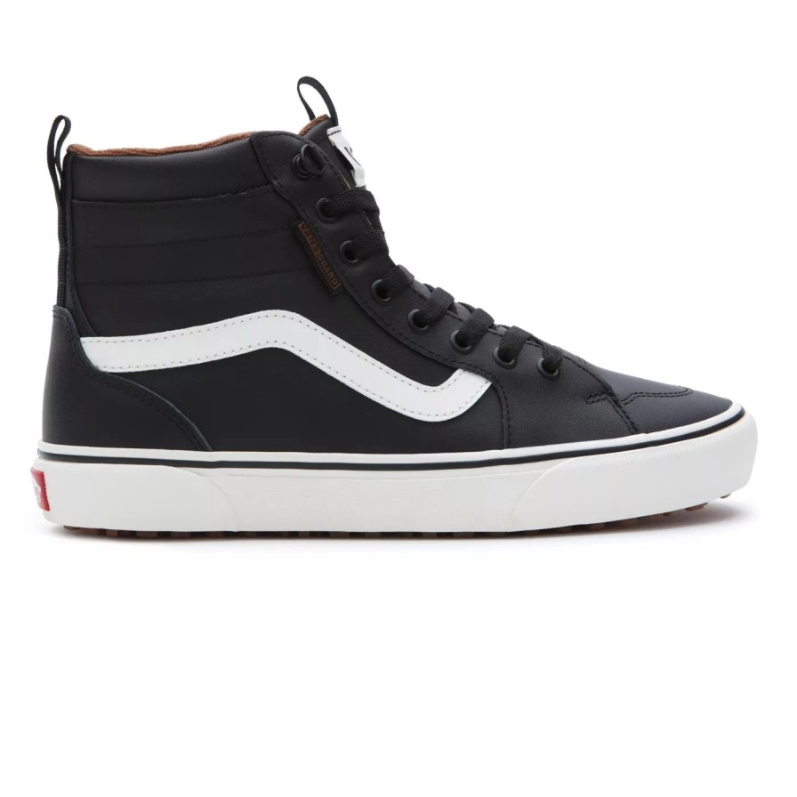 Homme Vans | Baskets Vans Homme Filmore Hi Vansguard Leather Black Marshmallow