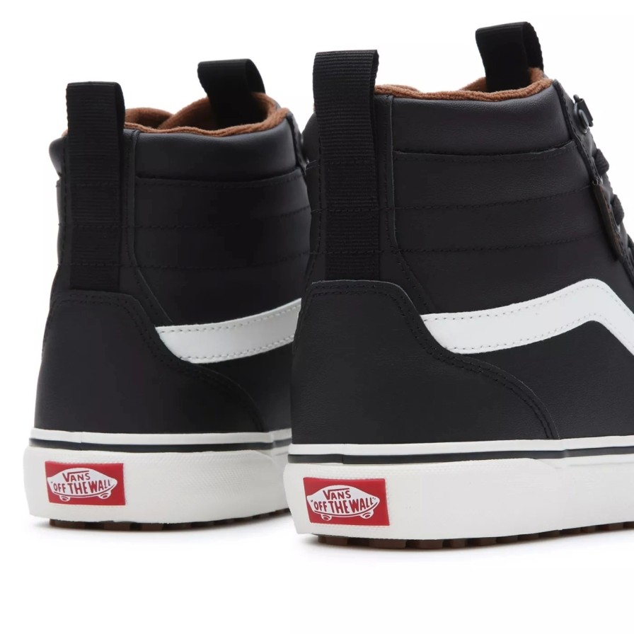 Homme Vans | Baskets Vans Homme Filmore Hi Vansguard Leather Black Marshmallow