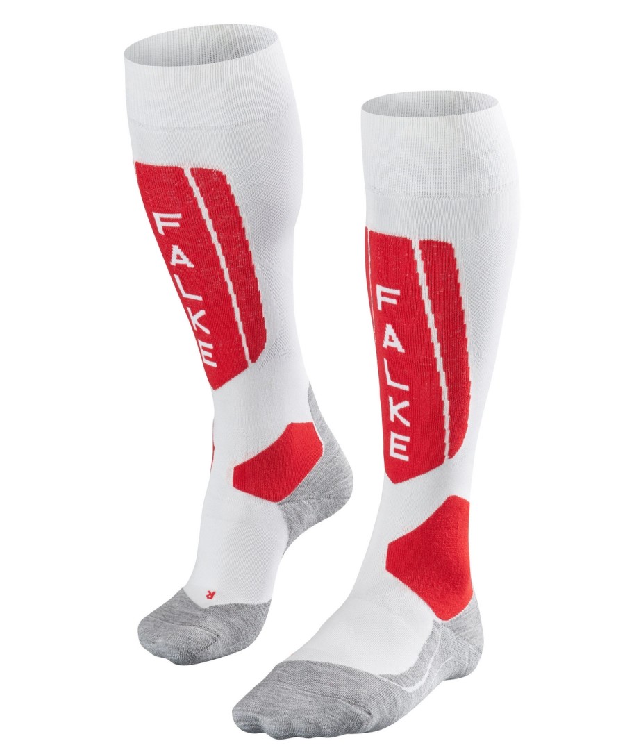 Accessoires Falke | Chaussettes De Ski Falke Sk5 Women White