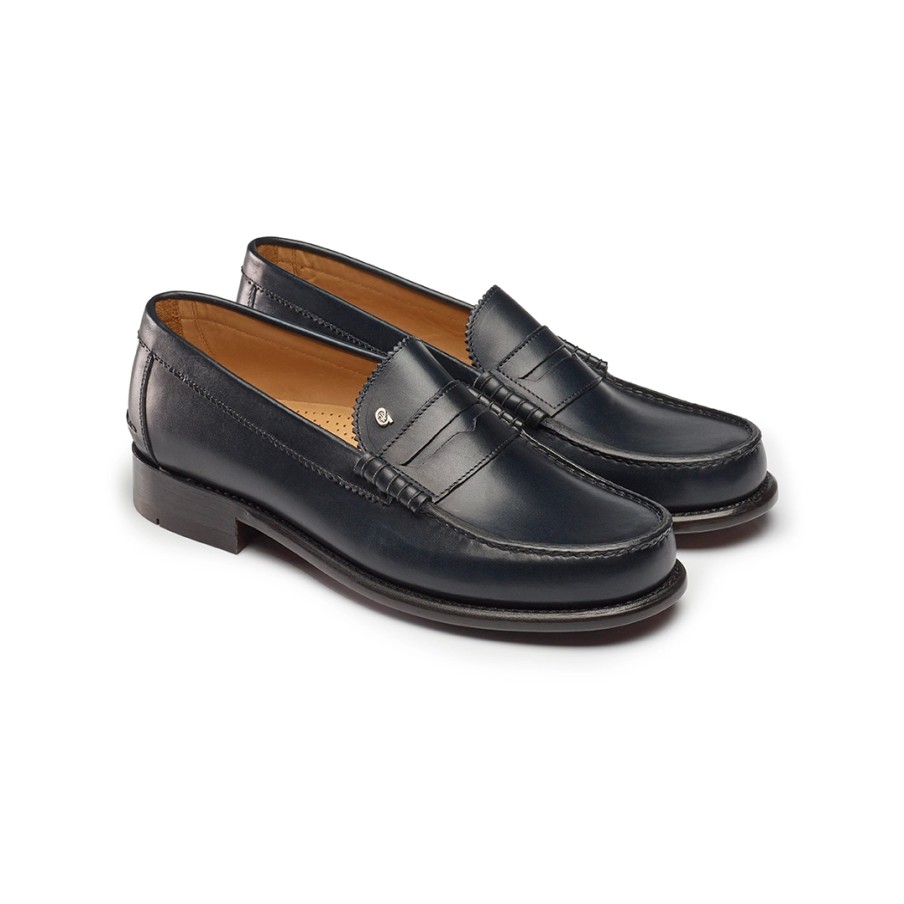 Homme Greve | Mocassins Greve Kansas K Blue Calfs