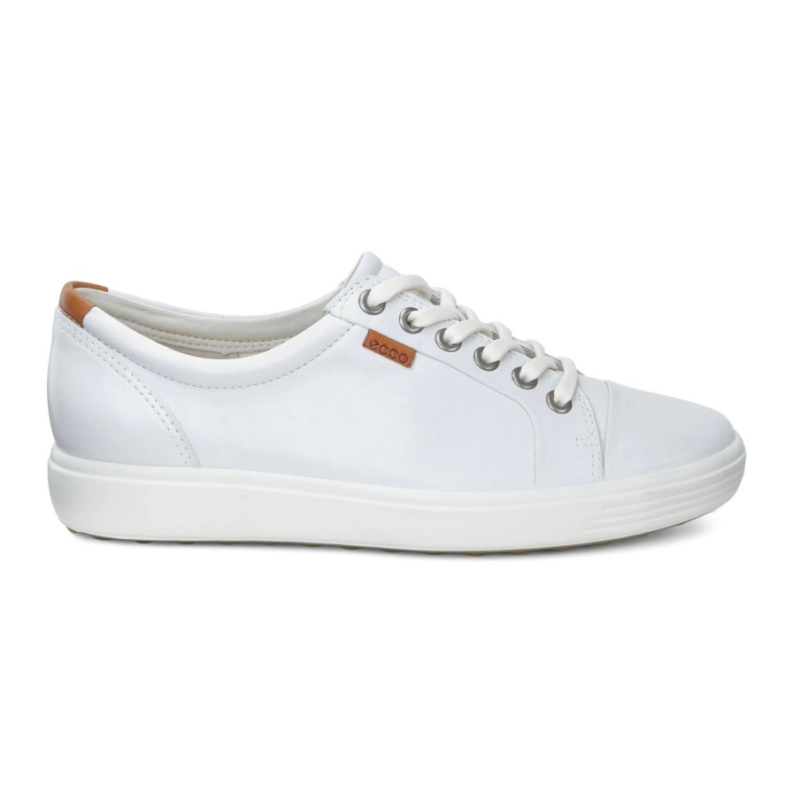 Femme Ecco | Baskets Ecco Femme Soft 7 White Droid