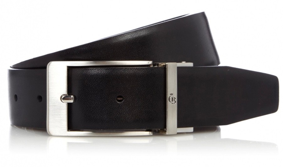 Accessoires Castelijn & Beerens | Ceinture Castelijn & Beerens Dubbelzijdig Noir