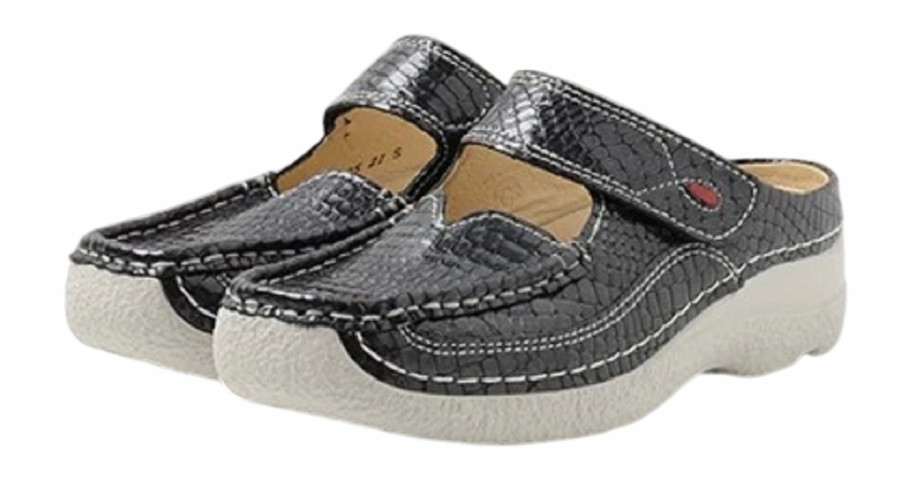 Femme Wolky | Sabot Wolky Femme Roll Slipper Antracite