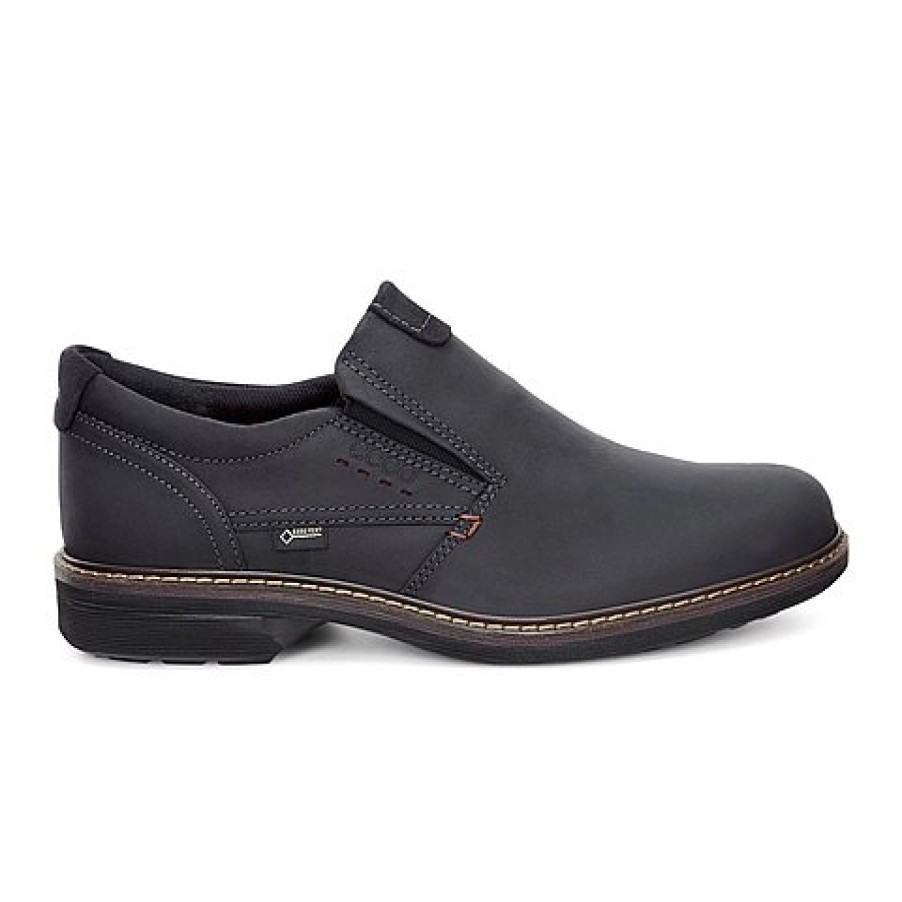 Homme Ecco | Slip-On Ecco Turn Slip On Noir Oil Nubuck