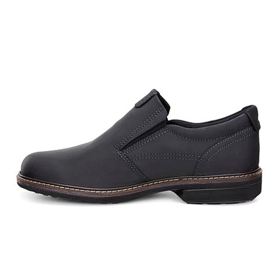 Homme Ecco | Slip-On Ecco Turn Slip On Noir Oil Nubuck