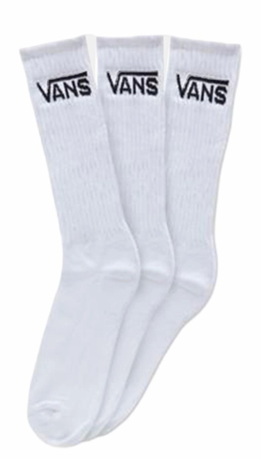 Accessoires Vans | Chaussettes Vans Men Classic Crew White (Lot De 3)