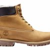 Homme Timberland | Boots Timberland Men 6 Inch Premium Fur Lined Wheat