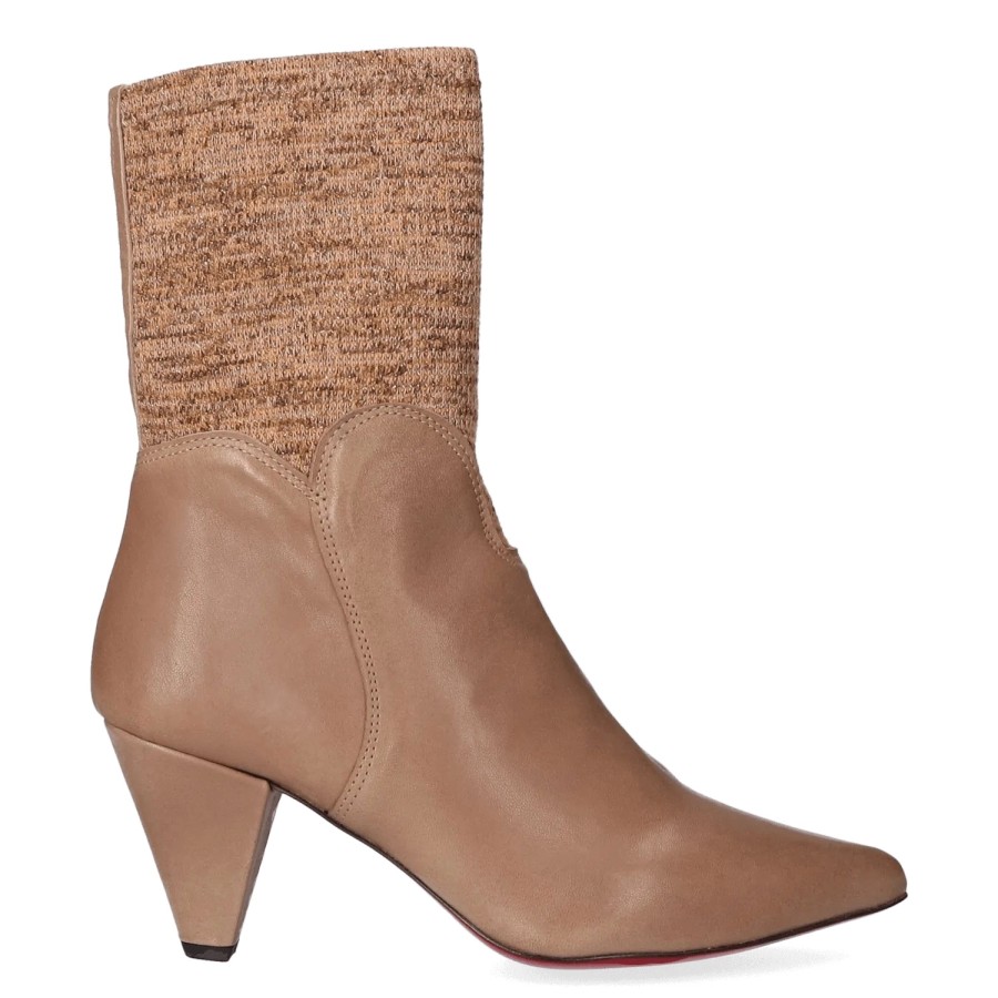 Femme Jan Jansen | Bottines Jansen Women Camille Lotos Beige Licra Estocolmo