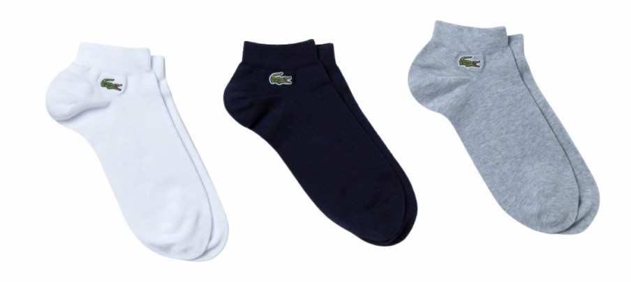 Accessoires Lacoste | Chaussettes Lacoste Unisex Ra4183 Silver Chine/Navy Blue-White