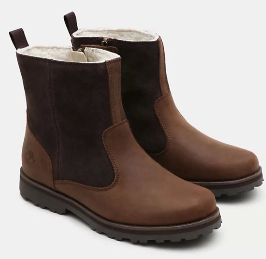 Enfant Timberland | Boots Timberland Junior Courma Kid Warm Lined Boot Dark Brown Full Grain