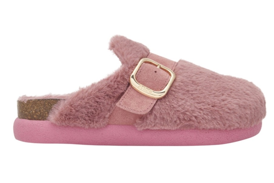 Femme Scholl | Pantoufles Scholl Women Ivy Big Buckle Pink