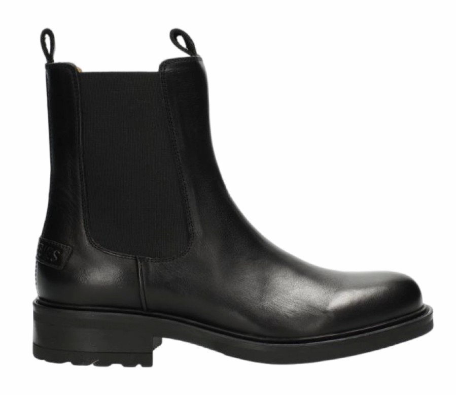 Femme Shabbies Amsterdam | Bottes Shabbies Amsterdam Femme Dean Chelsea Botte Black