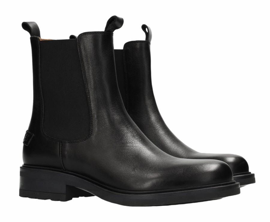 Femme Shabbies Amsterdam | Bottes Shabbies Amsterdam Femme Dean Chelsea Botte Black