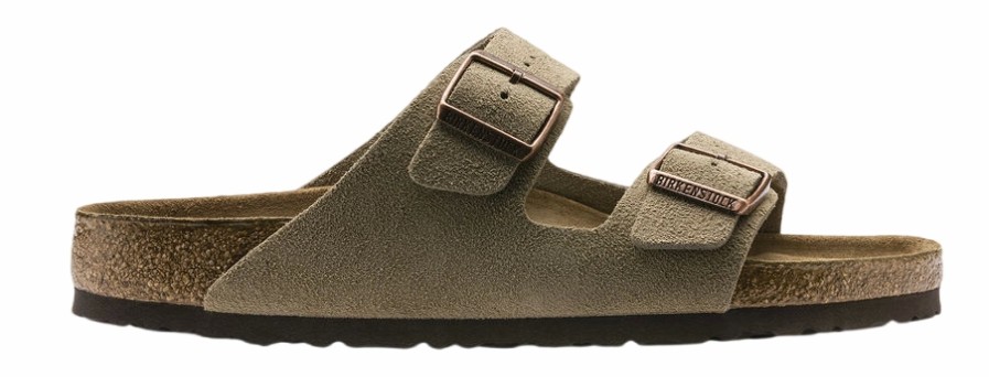 Homme Birkenstock | Sandales Birkenstock Unisexe Arizona Sfb Taupe Regular