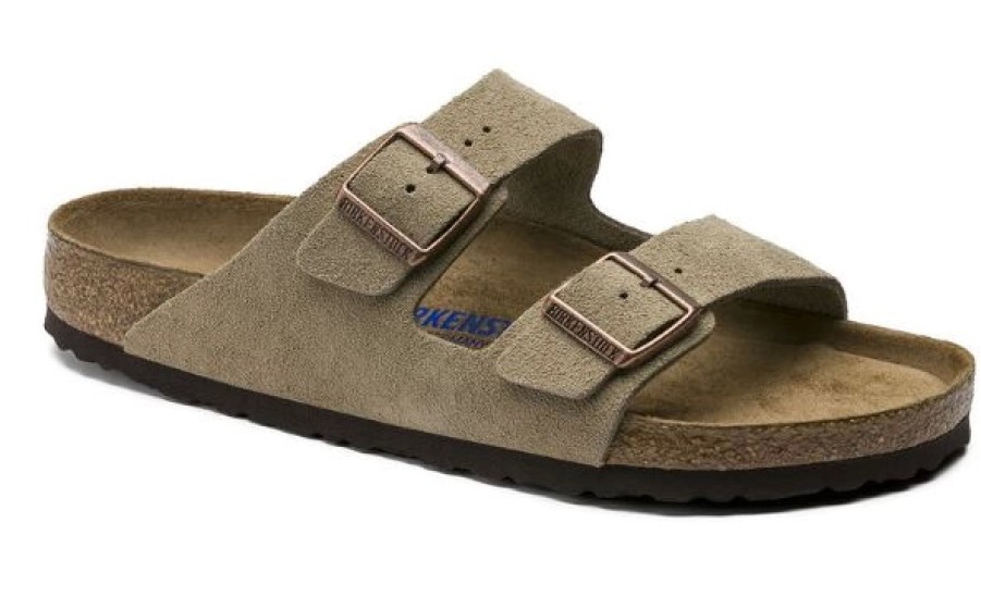 Homme Birkenstock | Sandales Birkenstock Unisexe Arizona Sfb Taupe Regular