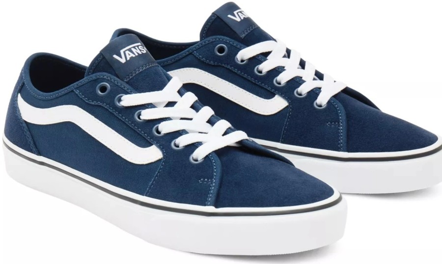 Homme Vans | Baskets Vans Homme Filmore Decon Suede Canvas Blue White