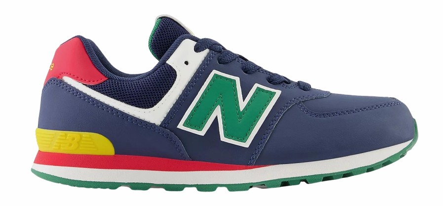 Enfant New Balance | Baskets New Balance Enfant Gc574 Nb Navy Classic Pin