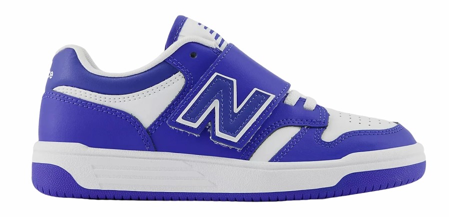 Enfant New Balance | Baskets New Balance Enfant Phb480 Wh Marine Blue Blanc