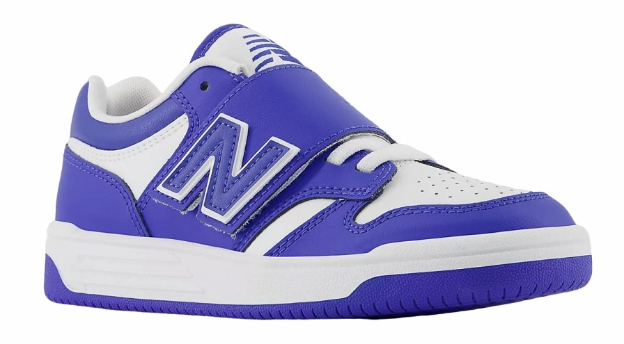 Enfant New Balance | Baskets New Balance Enfant Phb480 Wh Marine Blue Blanc