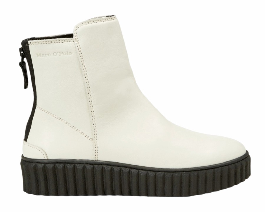 Femme Marc O'Polo | Bottes Marc O'Polo Femme Bianca 21 A Off White