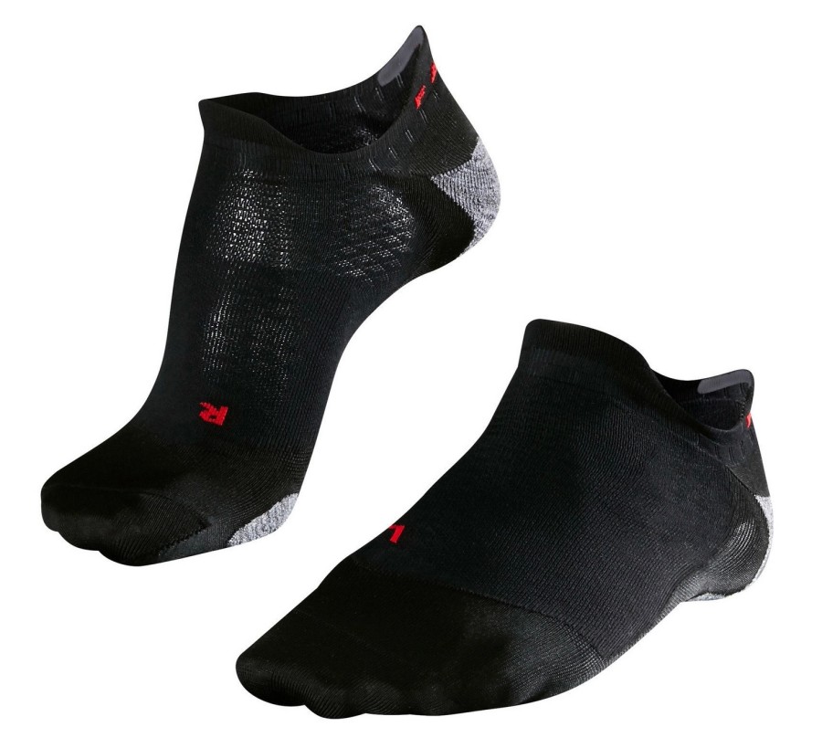 Accessoires Falke | Chaussettes De Course Falke Ru5 Invisible Women Black Mix