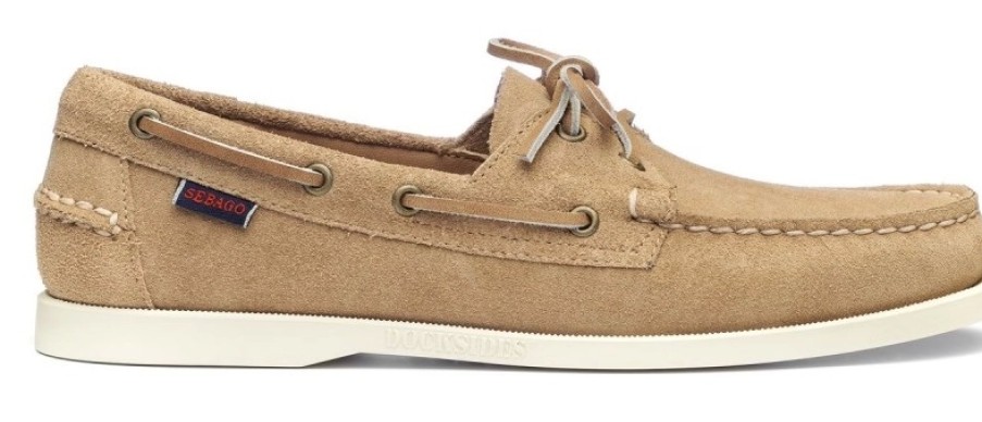 Homme Sebago | Chaussures Bateau Sebago Men Portland Flesh Out Beige Camel