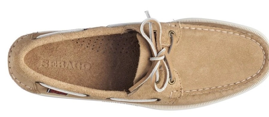 Homme Sebago | Chaussures Bateau Sebago Men Portland Flesh Out Beige Camel