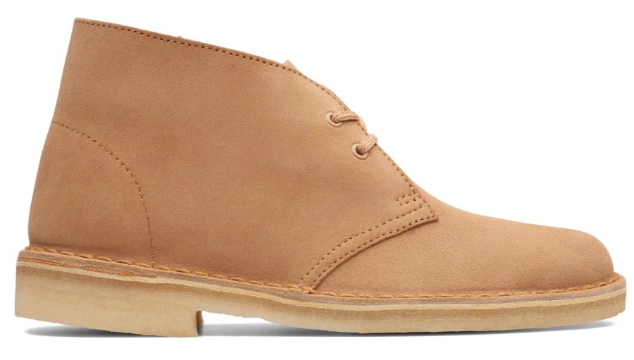 Femme Clarks Originals | Chaussures Clarks Originals Femme Desert Boot Light Tan