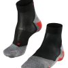 Accessoires Falke | Chaussettes De Course A Pied Falke Ru5 Short Men Black Mix