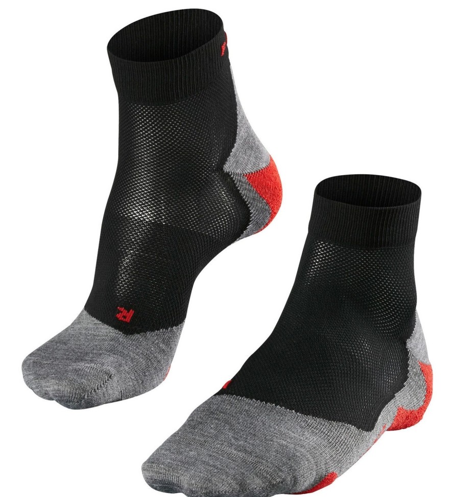 Accessoires Falke | Chaussettes De Course A Pied Falke Ru5 Short Men Black Mix