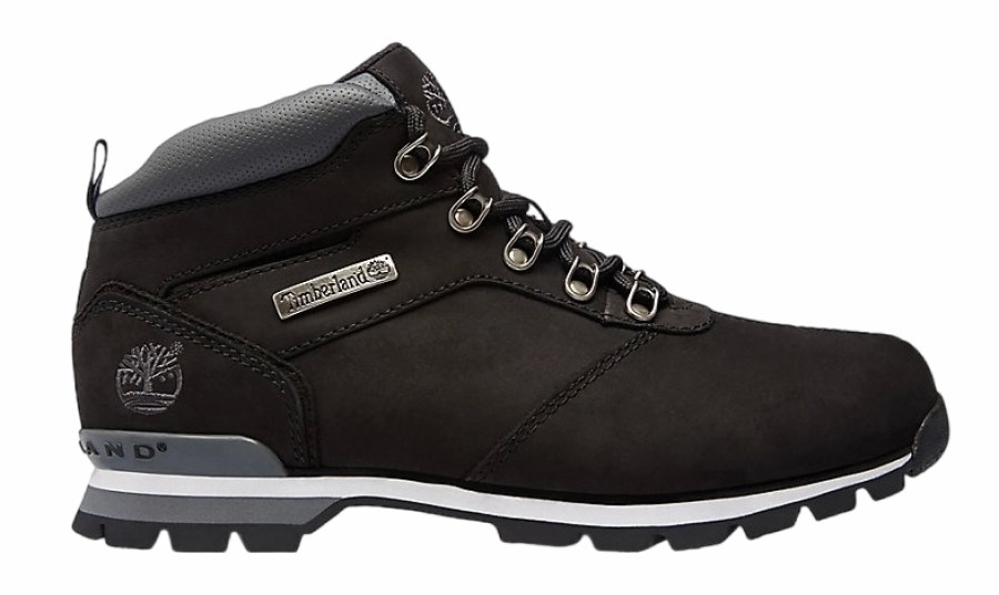 Homme Timberland | Bottes Timberland Men Splitrock 2 Hiker Black Nubuck Noir