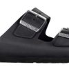 Homme Birkenstock | Sandales Birkenstock Unisexe Arizona Leather Black Oiled Regular