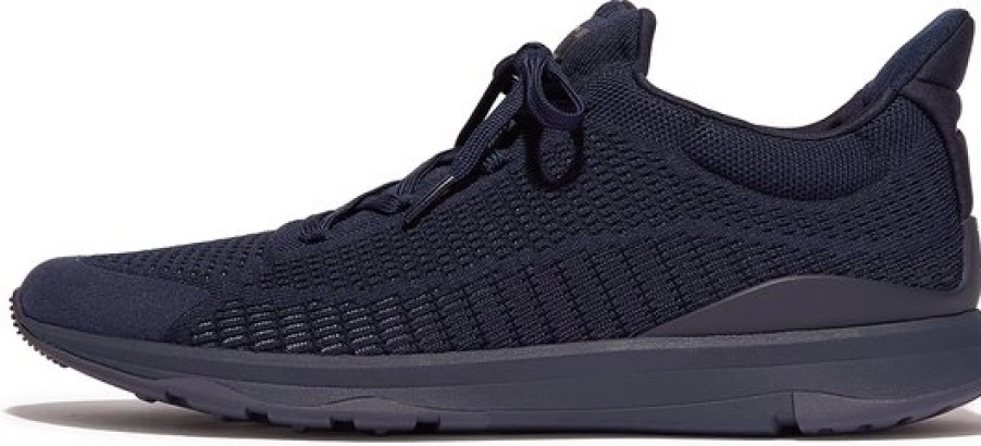 Homme FitFlop | Baskets Fitflop Men Vitamin Ffx Knit Sports Sneakers Midnight Navy Mix