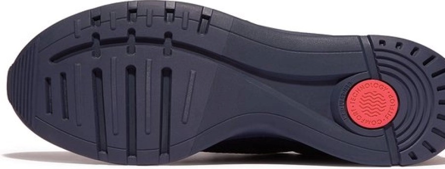 Homme FitFlop | Baskets Fitflop Men Vitamin Ffx Knit Sports Sneakers Midnight Navy Mix