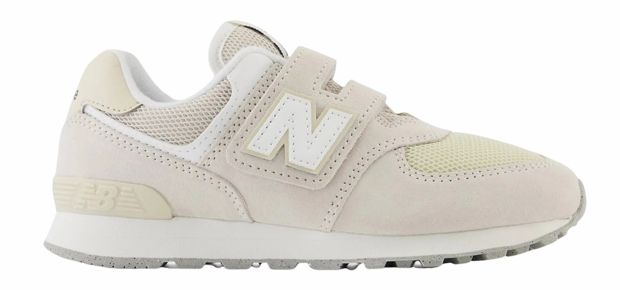 Enfant New Balance | Baskets New Balance Enfant Pv574 Fog Moonbeam Bone