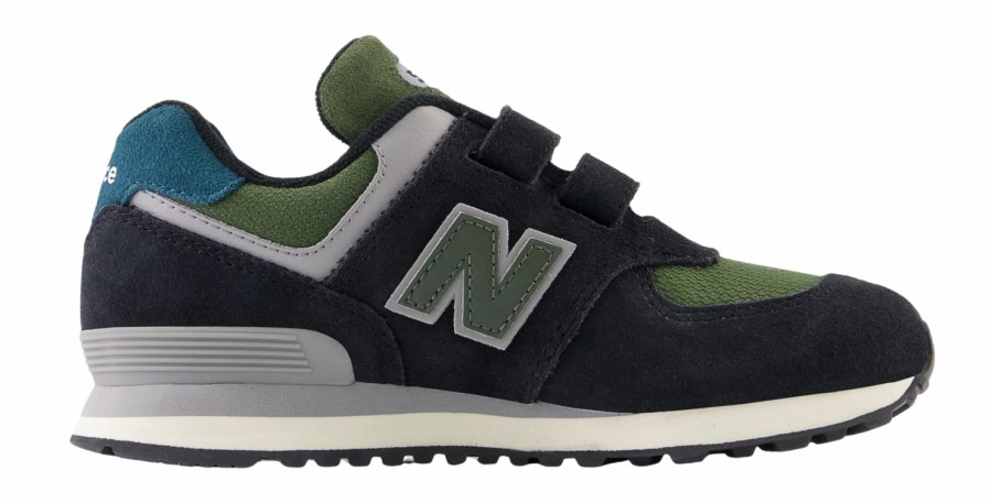 Enfant New Balance | Baskets New Balance Enfants Pv574 Noir Kombu