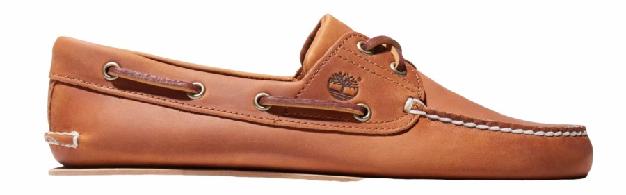 Homme Timberland | Chaussures Bateau Timberland Homme Classic Boat 2 Eye Md Org Full Grain