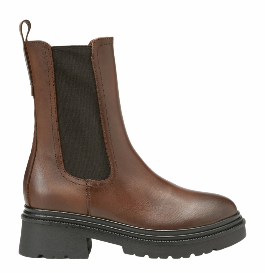 Femme Marc O'Polo | Bottes Marc O'Polo Femme Carol 4A Cognac