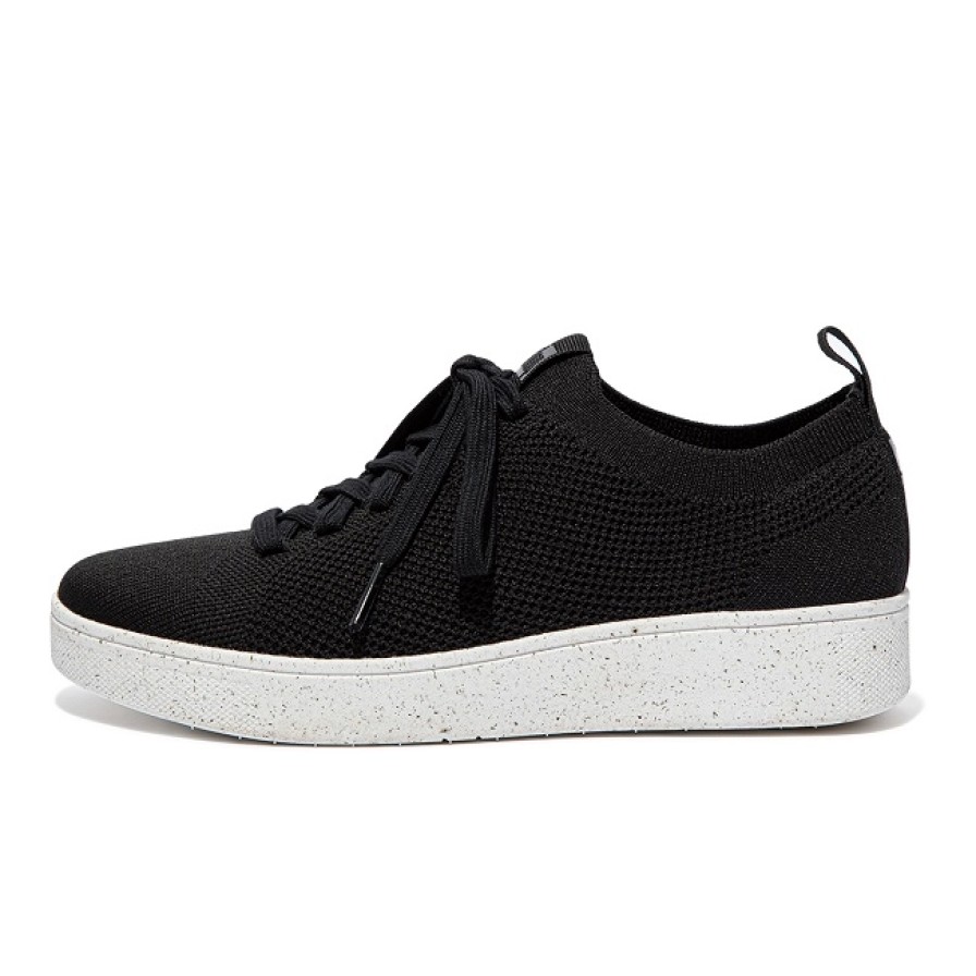 Femme FitFlop | Baskets Fitflop Women Rally E01 Sneaker Knit Black