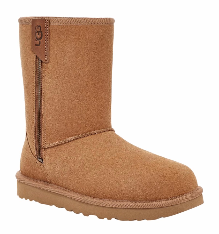 Femme UGG | Bottes Ugg Femme Classic Short Bailey Zip Chestnut