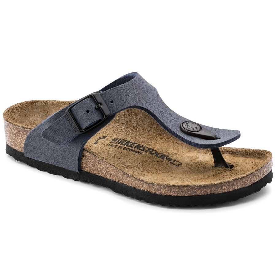 Enfant Birkenstock | Tongs Birkenstock Kids Gizeh Bf Navy Narrow